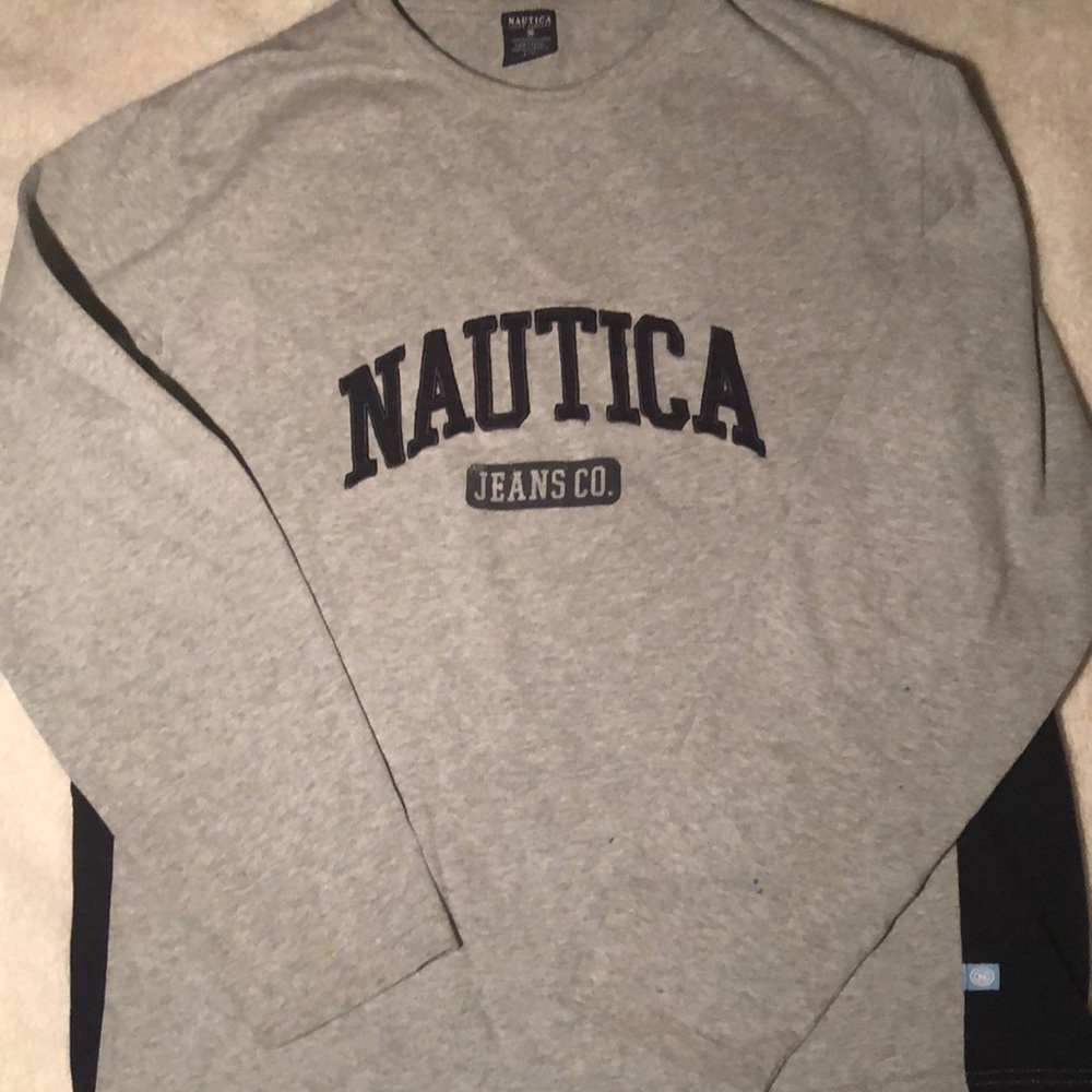 Vintage Nautica Jeans Long Sleeve Shirt Crewneck